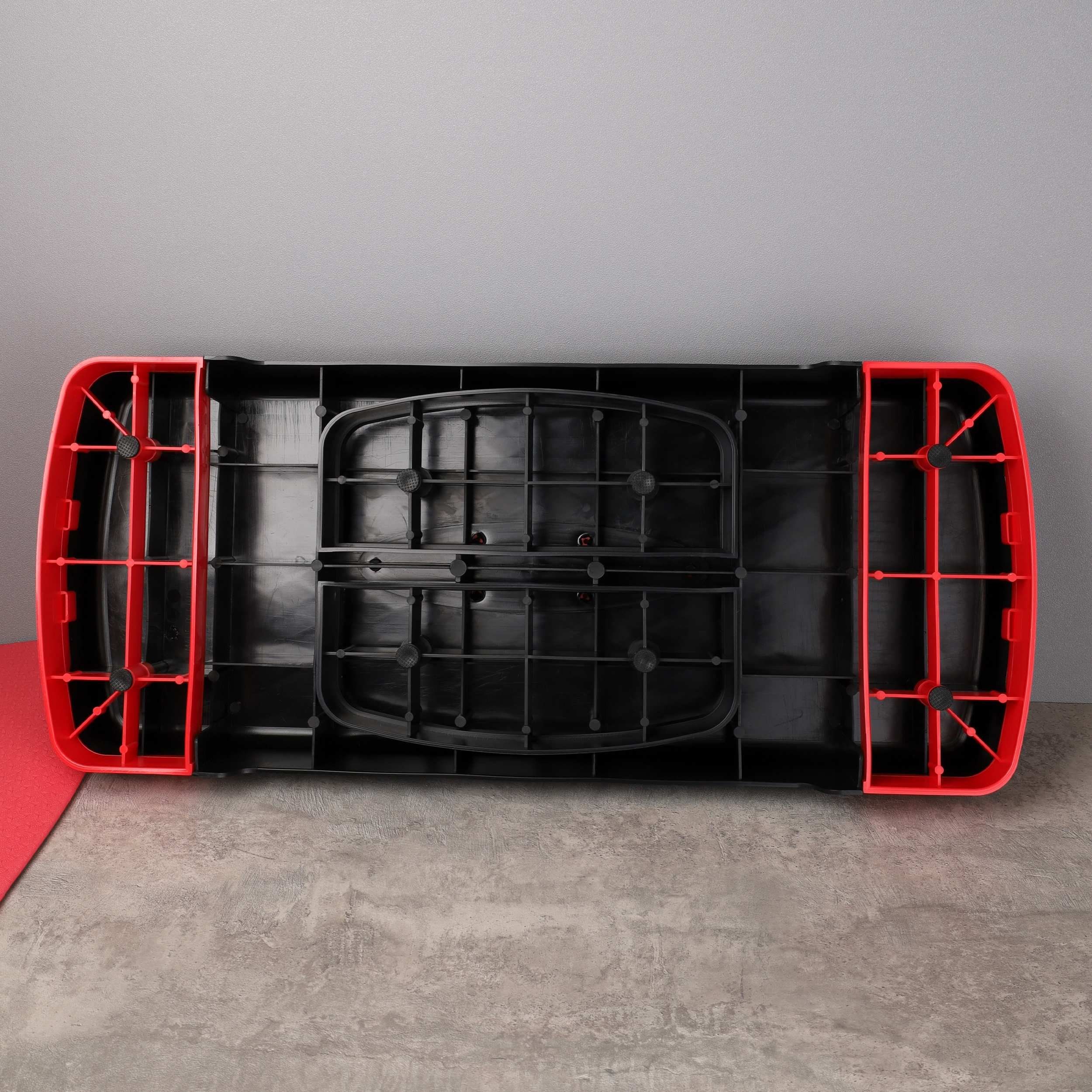 Степ платформа для фитнеса Woohooo StepFit S1 / 68х28х11(15) см, черно-красная Степ платформа для фитнеса Woohooo StepFit S1 / 68х28х11(15) см, черно-красная