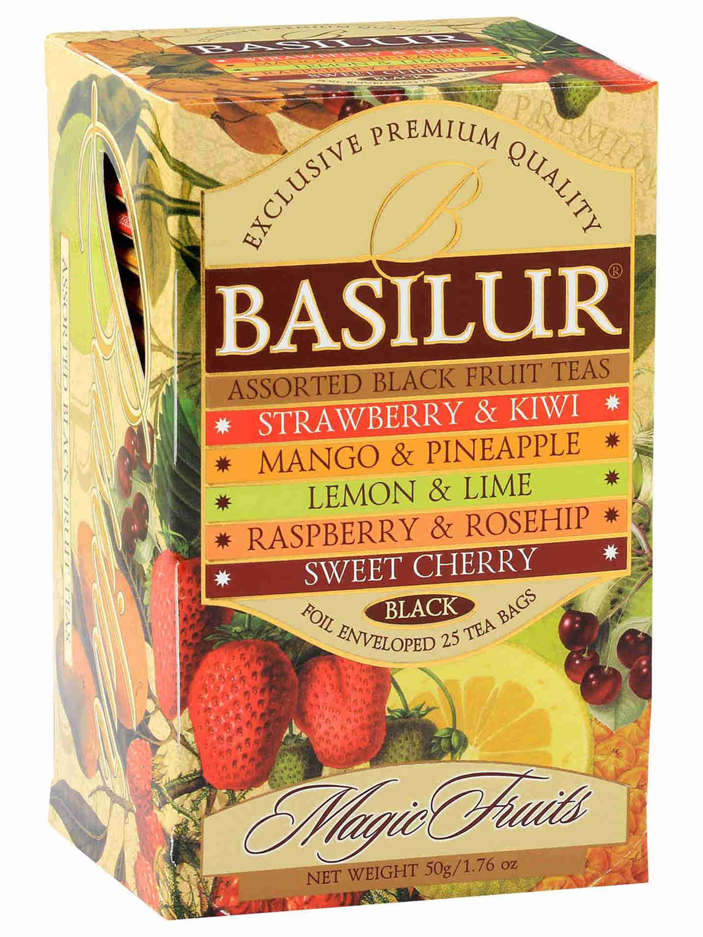 ЧайвпакетикахчерныйBasilurAssortedMagicFruits,20шт