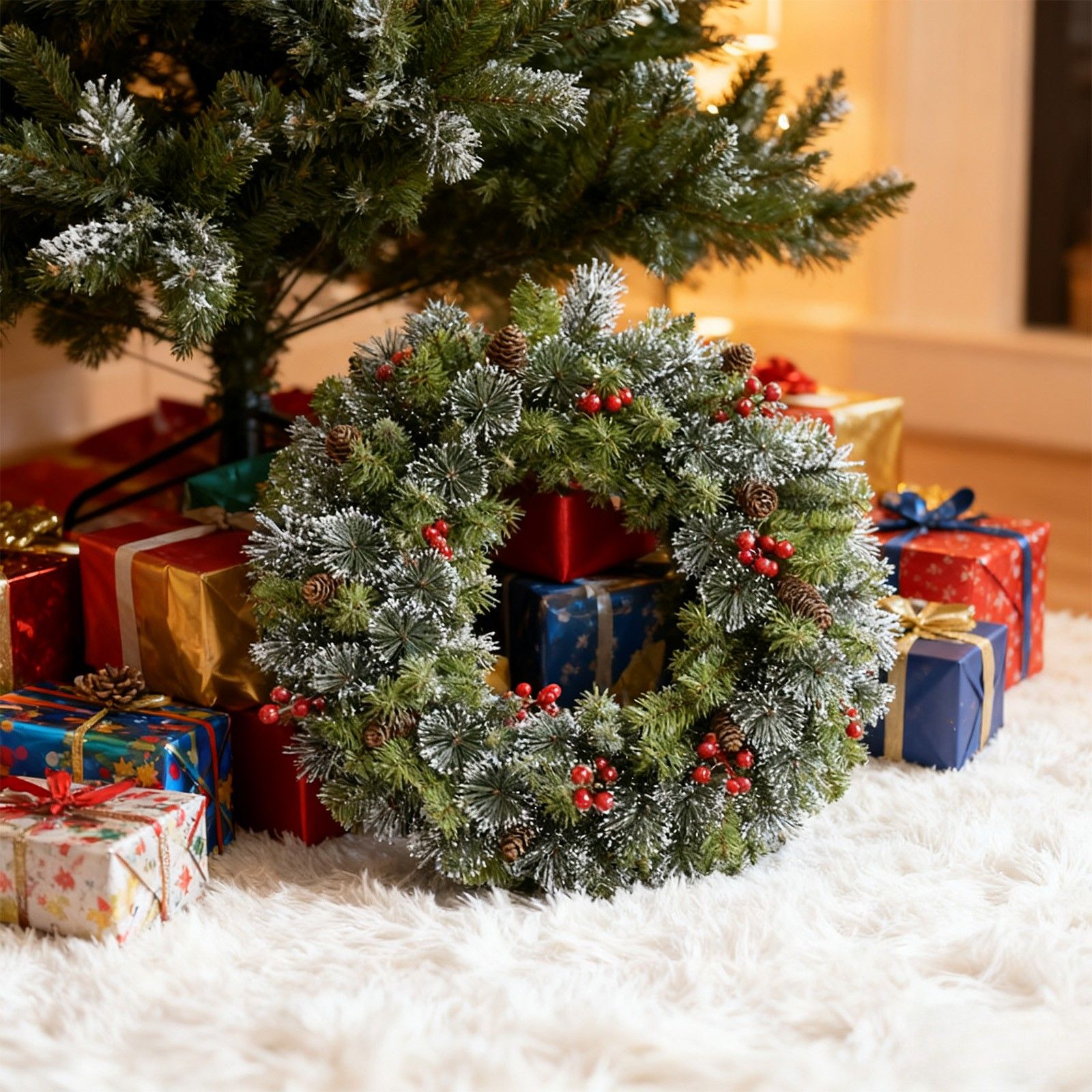 Scandi-dining-room-budget-christmas-decorating-ideas