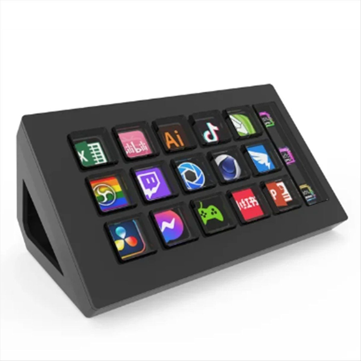 Для StreamDeck Visual Keyboard LCD Button 15 Keys Контроллер для ...