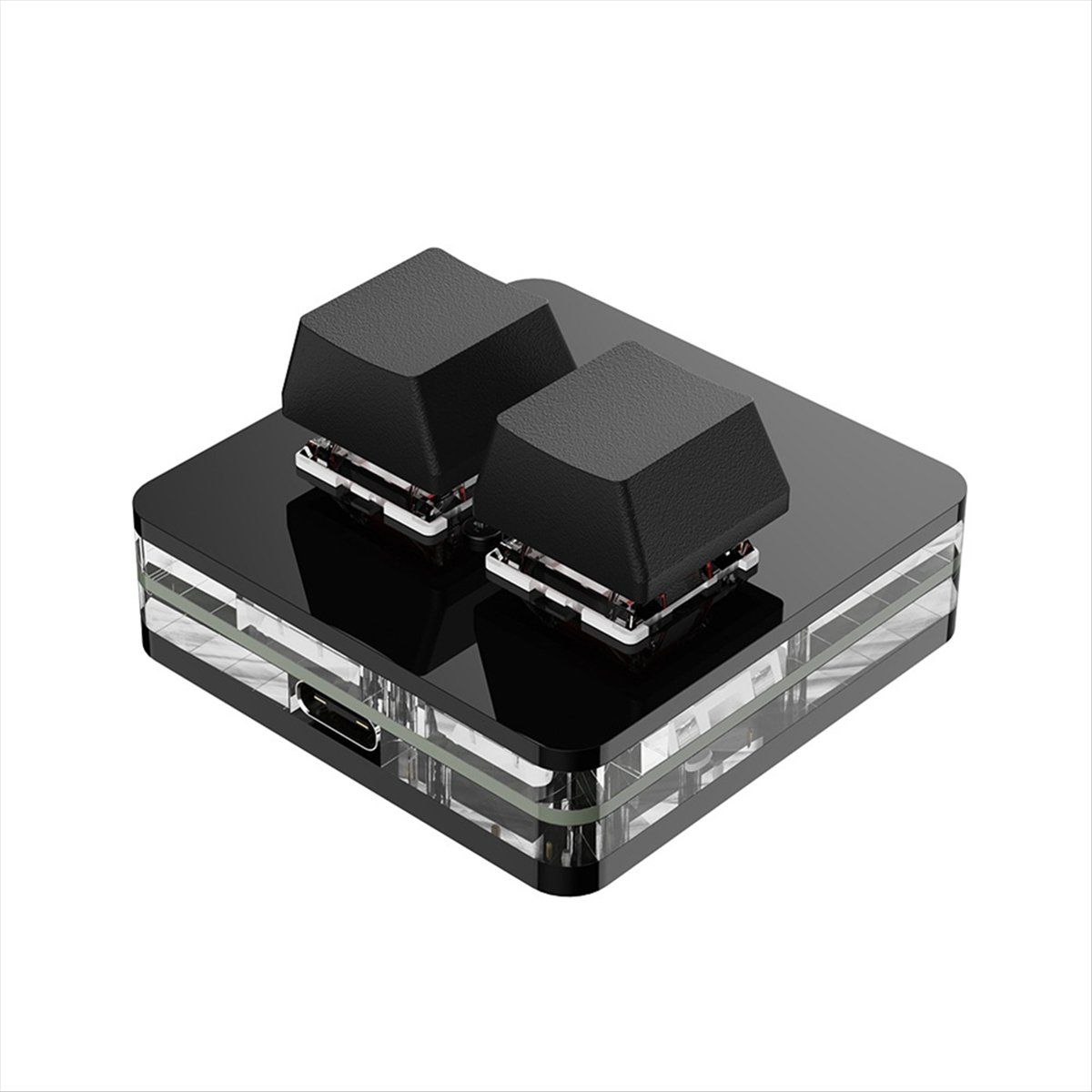 Миниклавиатура с 2 клавишами RGB Macro OSU для игровой работы белый B ...