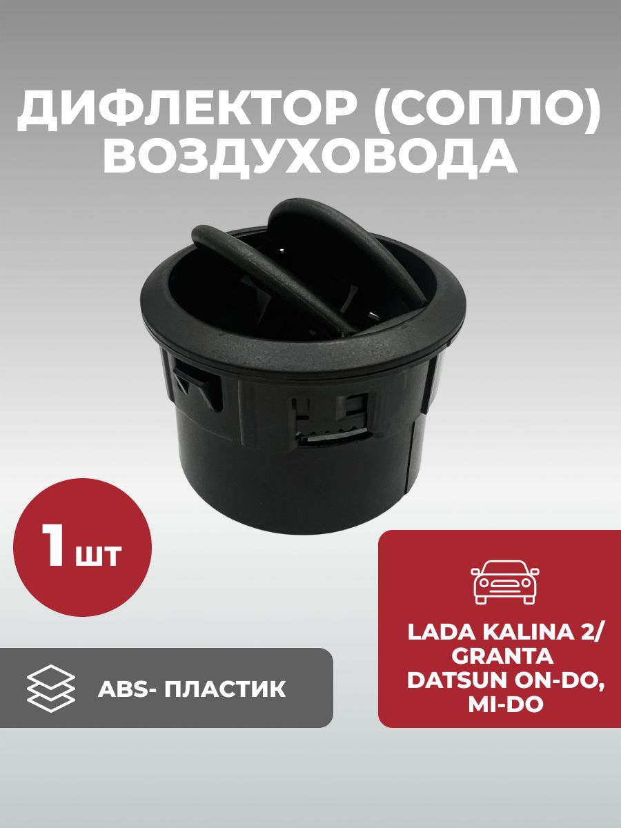 Дефлекторвоздуховодовсалона/Сопло/Воздушнаязаслонка/дляЛадаКалина2,Гранта,ГрантаFL,LADA,ваз,тюнинг,комплект1шт.