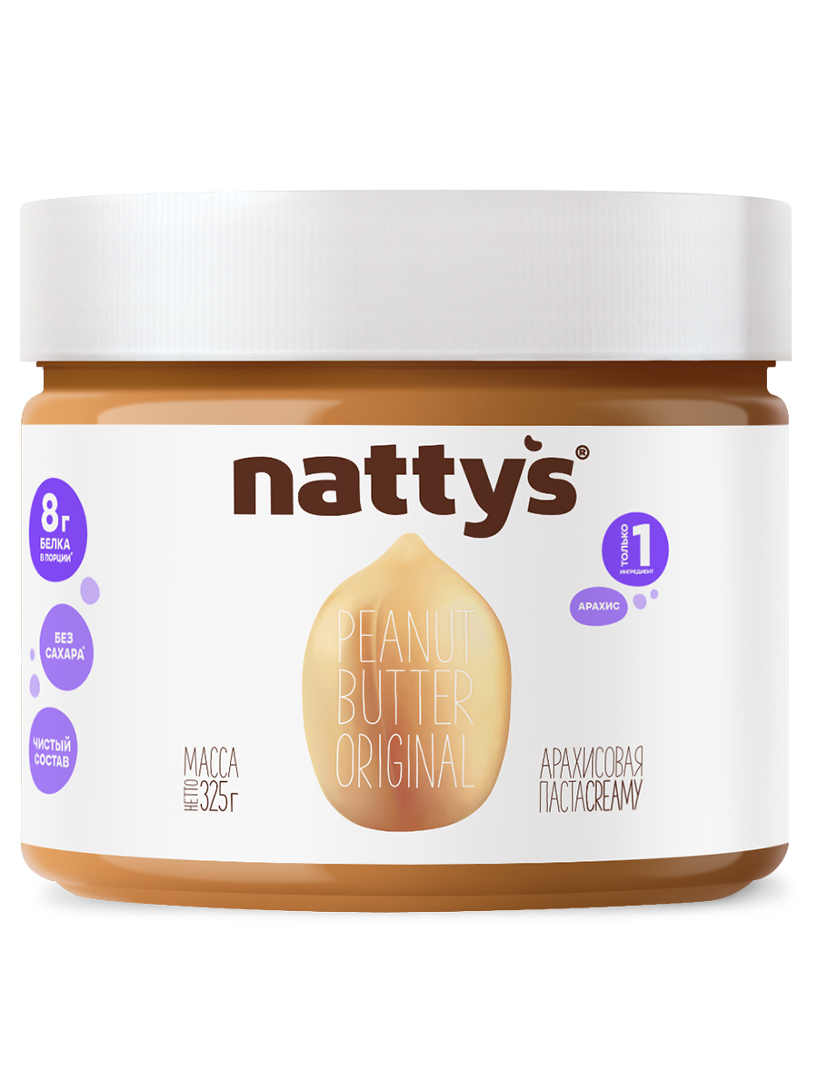 NattysАрахисоваяпастабездобавок,325г