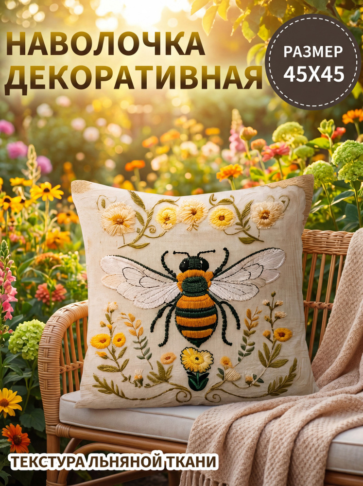 Наволочка декоративная 45x45 см, 1 шт. #1