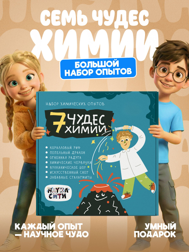 Опыты и эксперименты для детей Семь чудес 7 в 1. #1