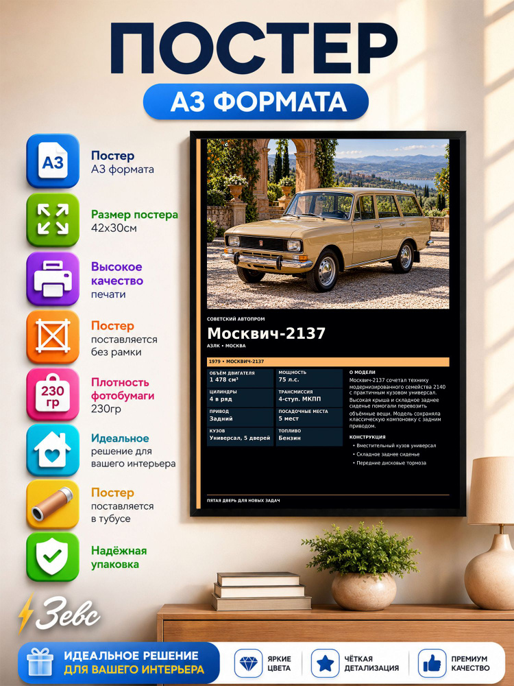 Постер " Москвич-2137" #1