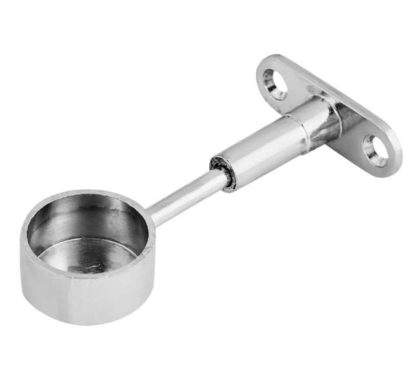 Крепление труб к стене регулируемое торцевое цвет хром купить по ...