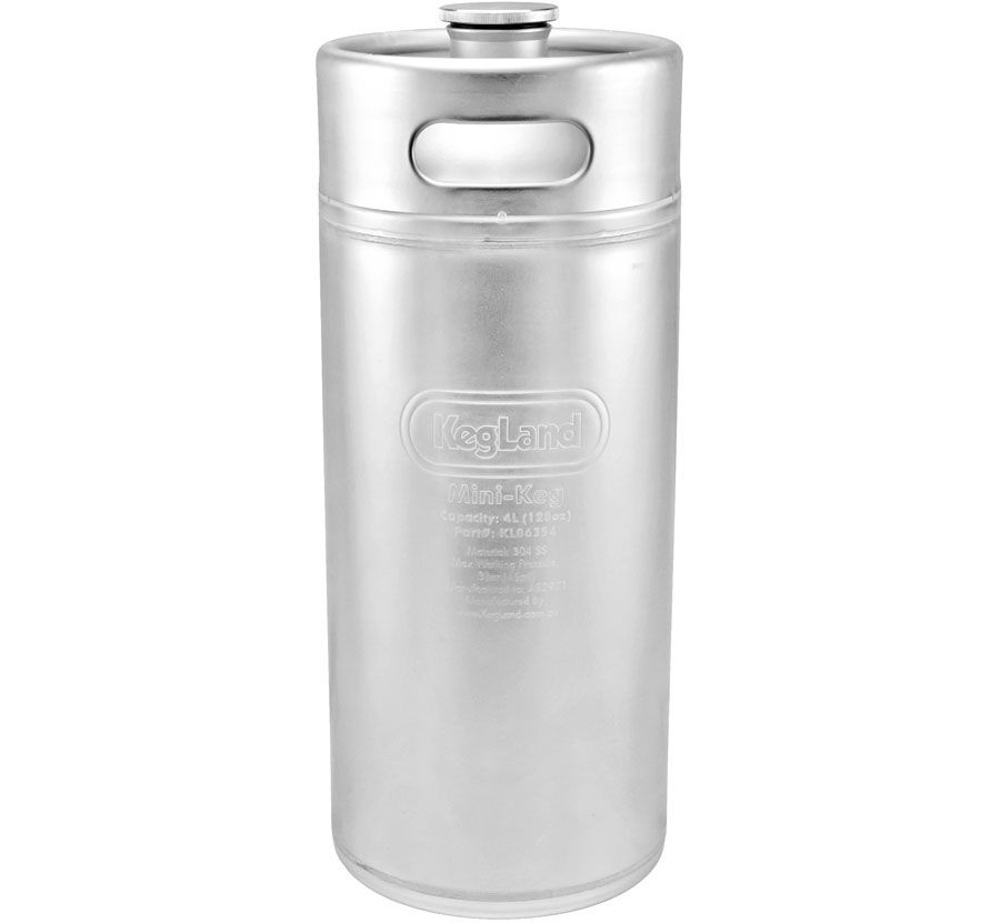 Мини-кег KegLand из нержавеющей стали, 4 л - купить с доставкой по ...