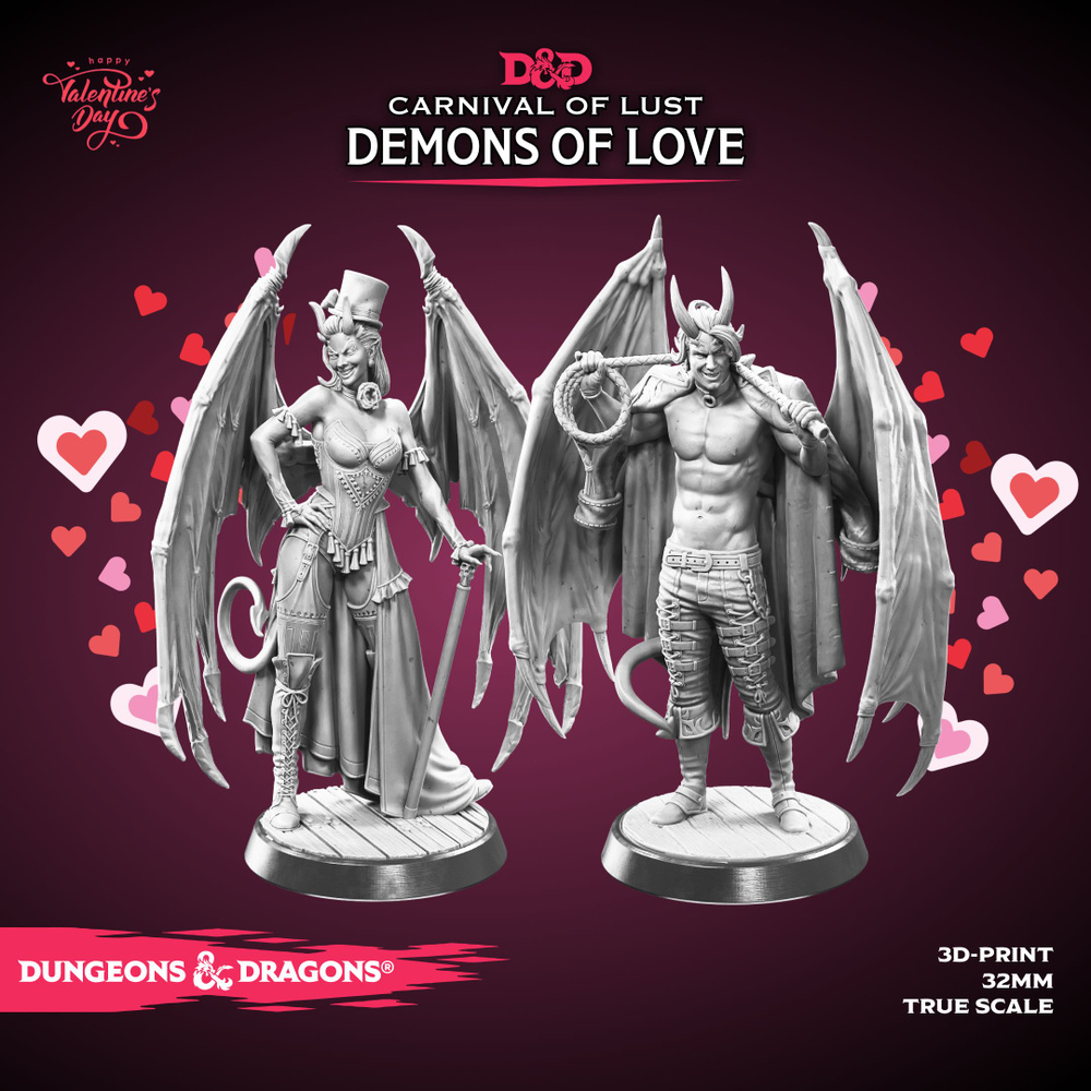 Миниатюра Суккубы Любви Carnival of Lust ДнД, DnD, Dungeon & Dragons -  купить с доставкой по выгодным ценам в интернет-магазине OZON (1416108354)