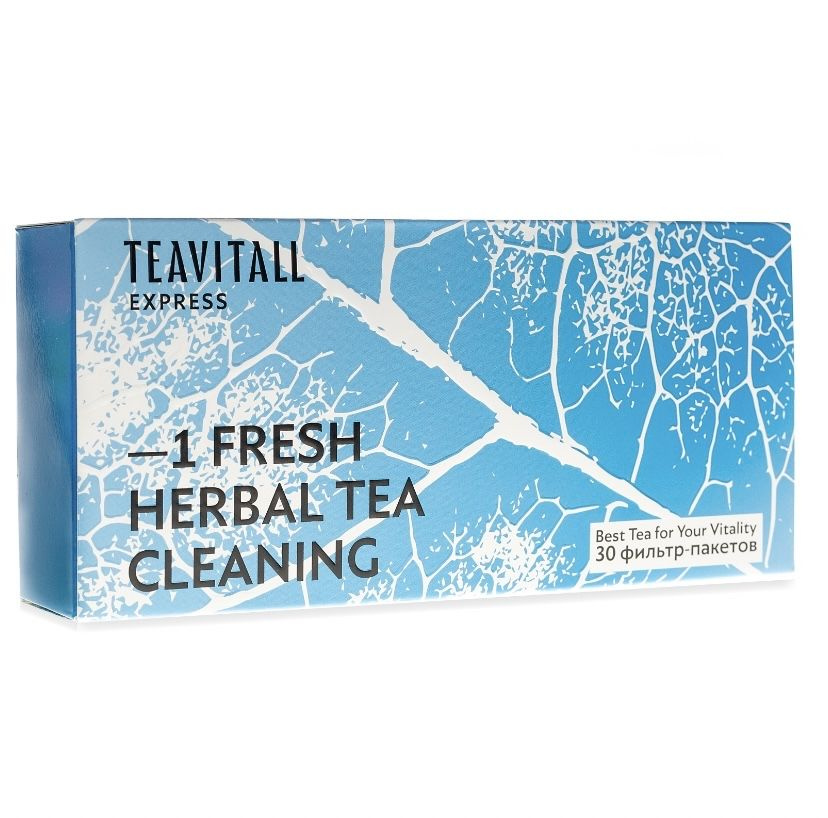 Чайный напиток для мягкого очищения организма TeaVitall Express Fresh 1, 30 фильтр-пакетов  #1