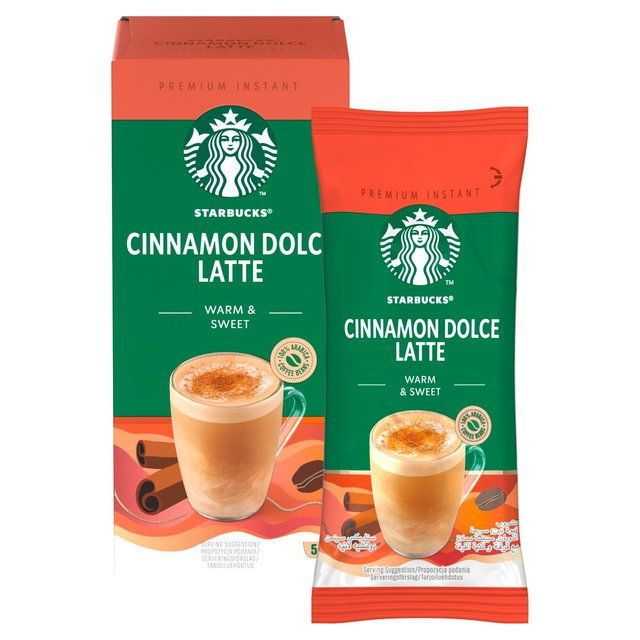 кофе растворимый starbucks cinnamon dolce latte 23г х 5шт (в коробочке ...