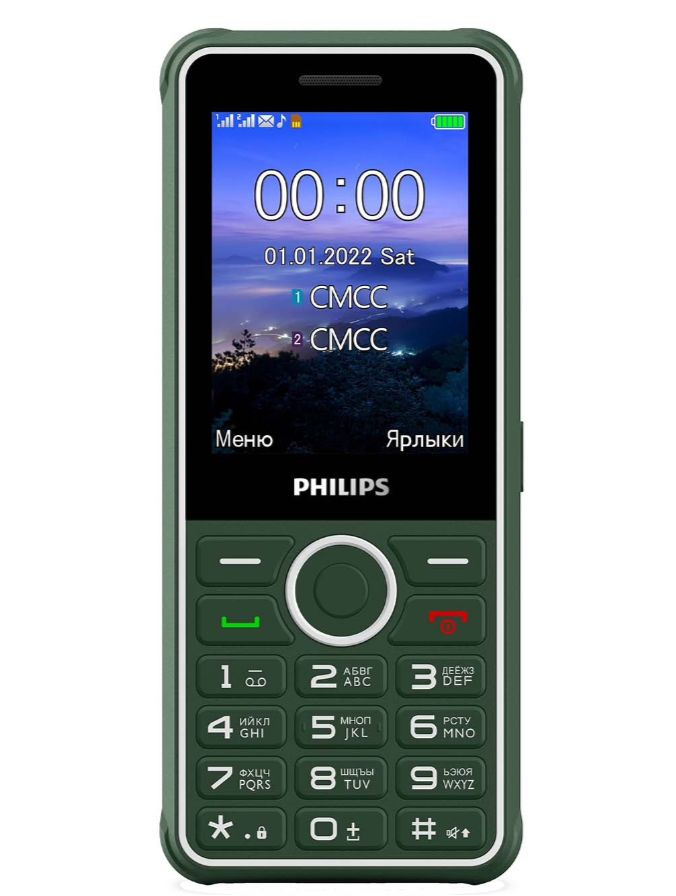 Мобильный телефон Philips Xenium E2301 Зеленый #1