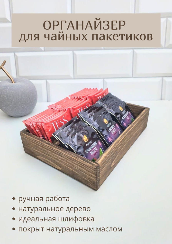 Подставка для чайных пакетиков 21.8х16.5х5см #1