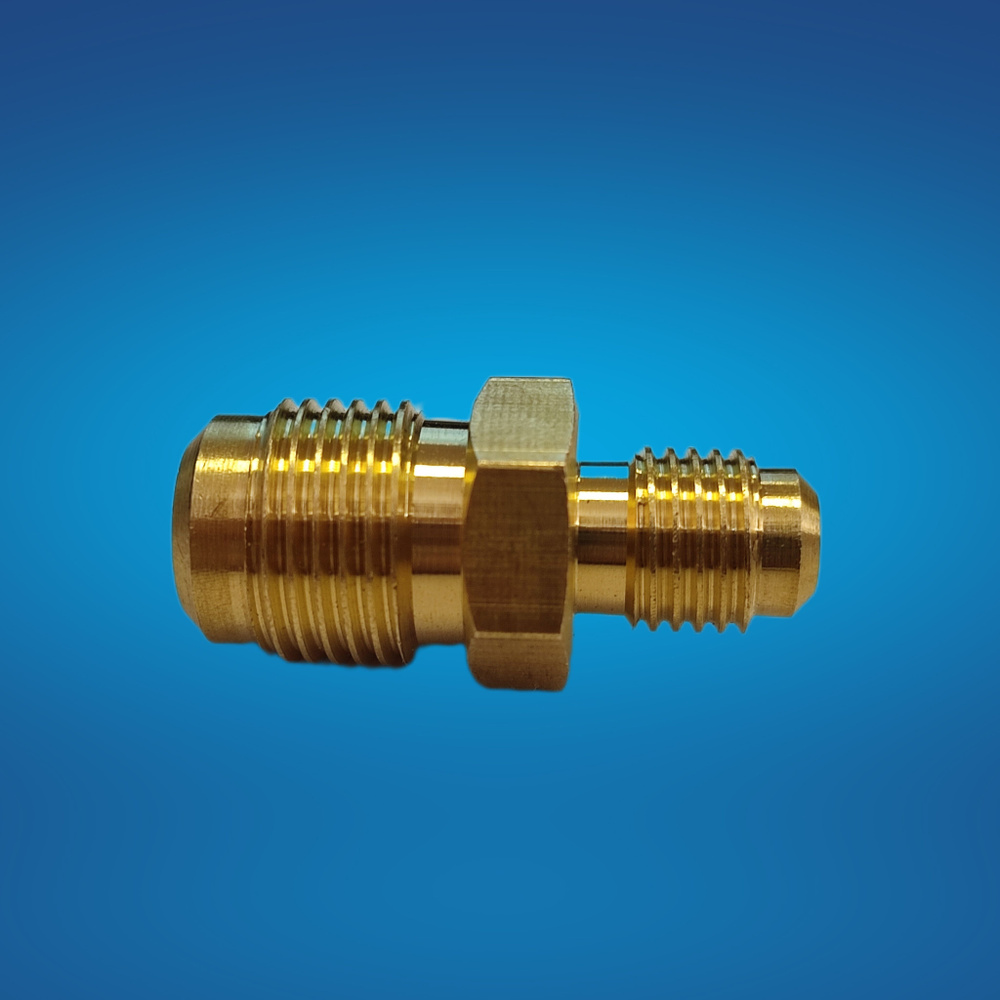 Штуцер резьбовой для соединения медной трубы 1/2" и 5/8" (стандарт SAE ...