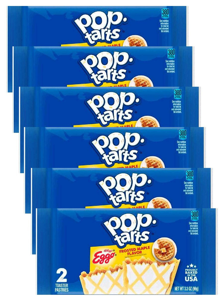 Печенье Pop-Tarts Frosted Eggo с кленовой глазурью, 96 г х 6 шт #1