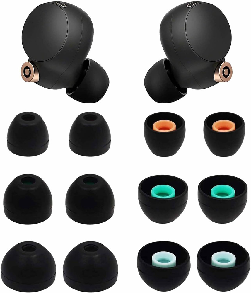Oortips voor Sony WF-1000XM4 Memory Foam Tips Vervanging voor Sony WF-C500 LinkBuds S oordopjes Tips voor Sony Case Cover 3 paar Lager Grijs