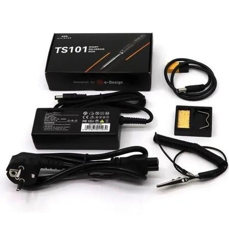 Электрический мини-паяльник TS101 с жалом В2 , Miniware паяльная станция мощностью 65 Вт с цифровым дисплеем #1