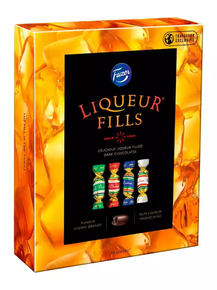 Конфеты шоколадные Karl Fazer LIQUEUR FILLS ассорти с ликером 300 г (Из ...