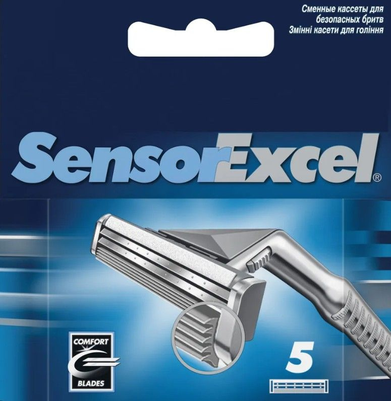 Сменные кассеты для бритья Сенсор Sensor Excel 5 шт. #1