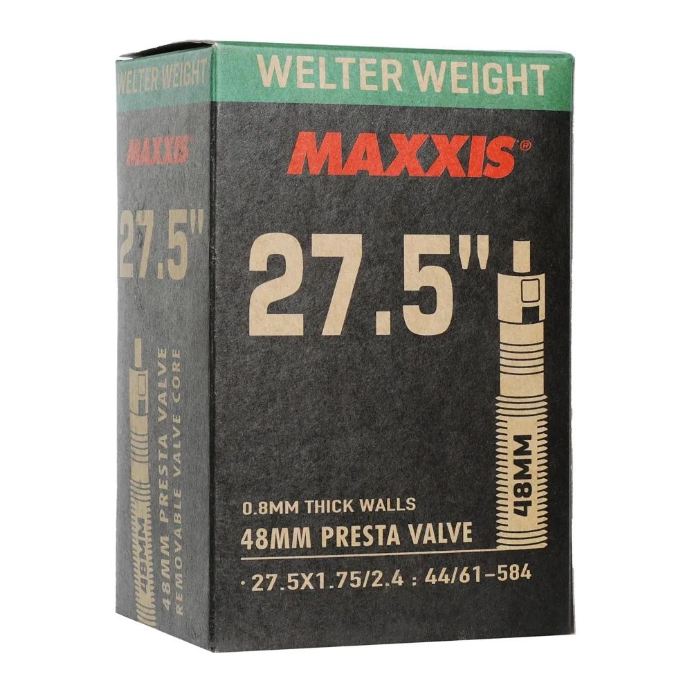 Камера 27.5x1.75/2.4 Maxxis Welter Weight, толщина 0.8 мм, велониппель 48 мм  #1