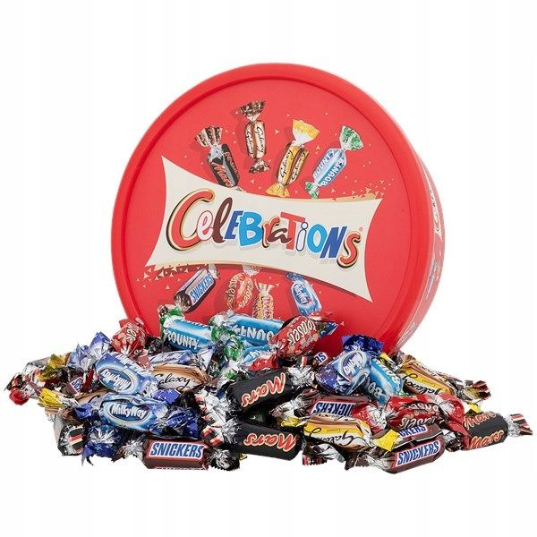 Подарочный набор конфет Mars Celebration 650 грамм (Mars, Snickers, Twix, Bounty, Maltesers, Milky Way, #1