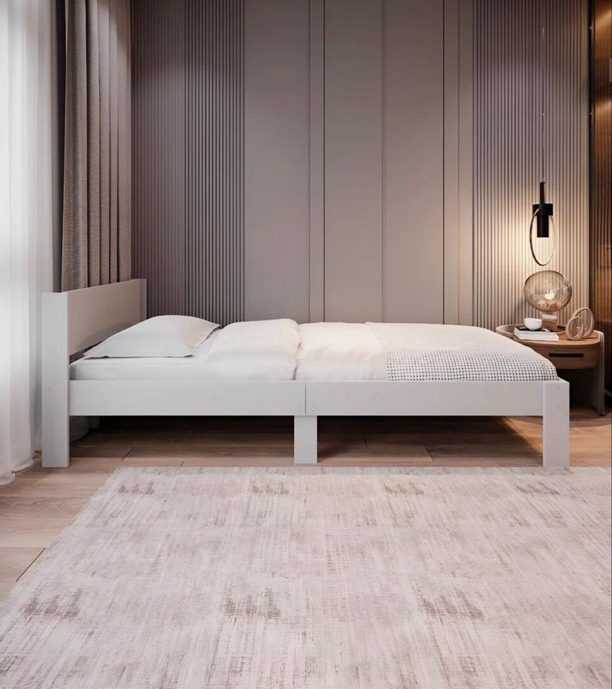 Односпальная кровать Carlo, Белый, 70 x 170 см, 1 шт #1