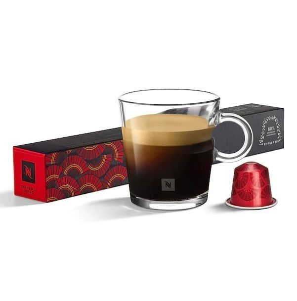 Кофе в капсулах Nespresso Shanghai Lungo - Фруктовый с нотами бергамота - 10 уп. по 10 капсул  #1
