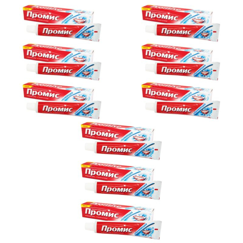 Dabur Промис, Зубная паста, отбеливающая, 100 г, 9 шт - купить с ...