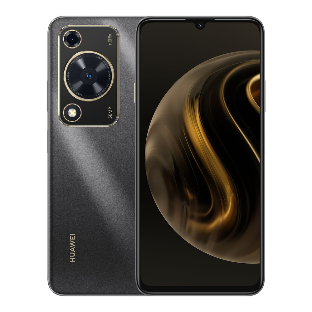 HUAWEI Смартфон nova Y72 8/128GB Black 8/128 ГБ, черный