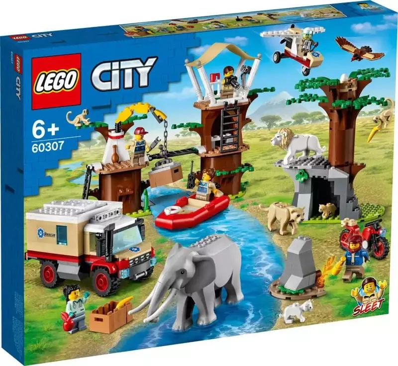 TTページ Lego 60307 Городской лагерь спасения диких животных купить на OZON
