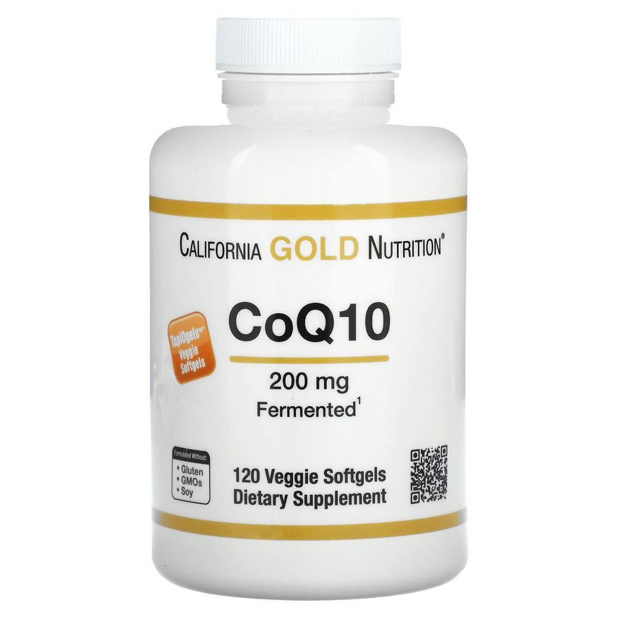 Пищевая добавка California Gold Nutrition, коэнзим Q10, 200 мг, 120 ...