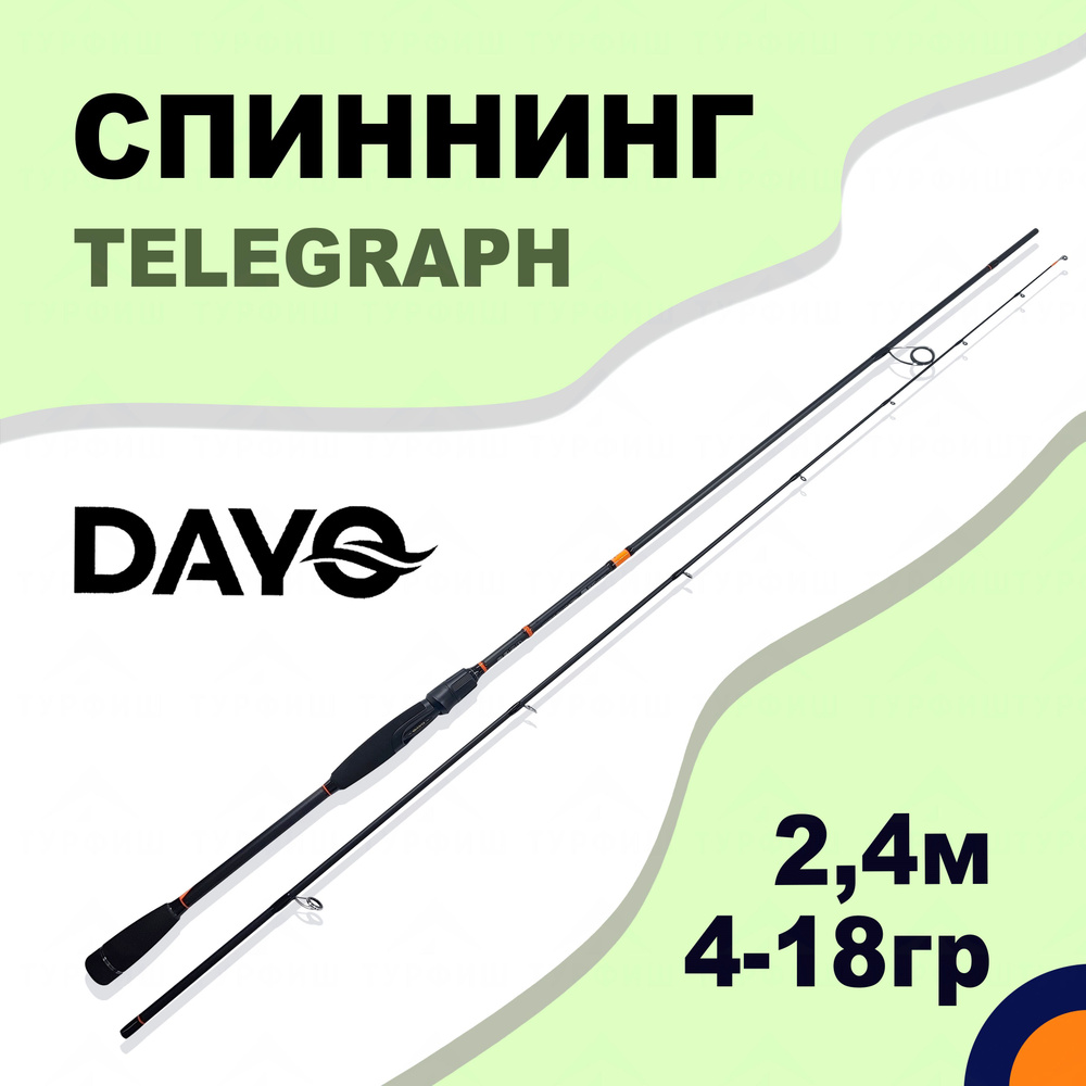 Спиннинг DAYO TELEGRAPH 4-18 гр 2,4 м для рыбалки #1