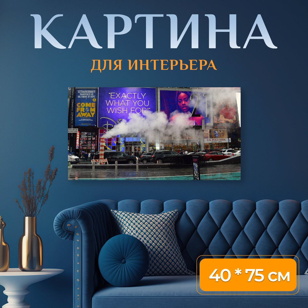 LotsPrints Картина "Город, улица, городской 41" 40x75 см #1