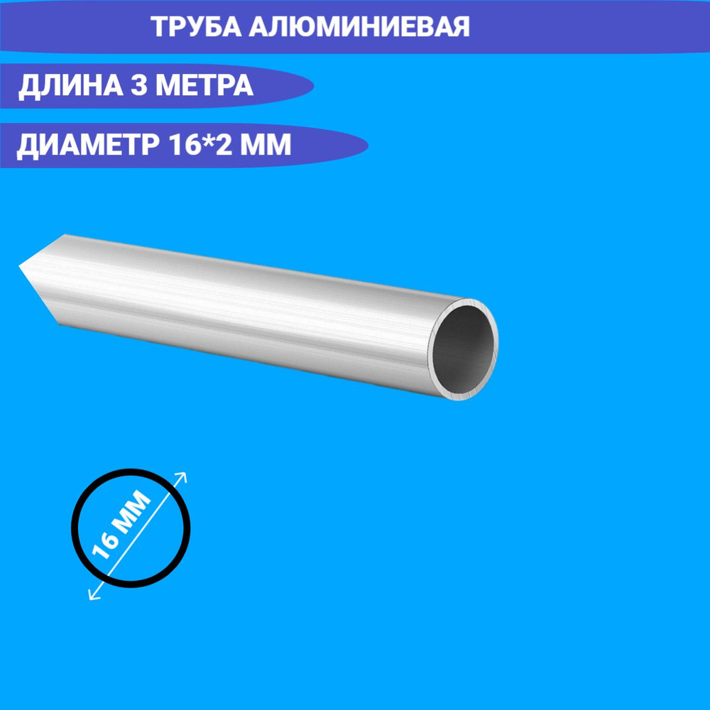 Труба профильная круглая 16x2 3000мм/алюминиевая труба - купить с ...