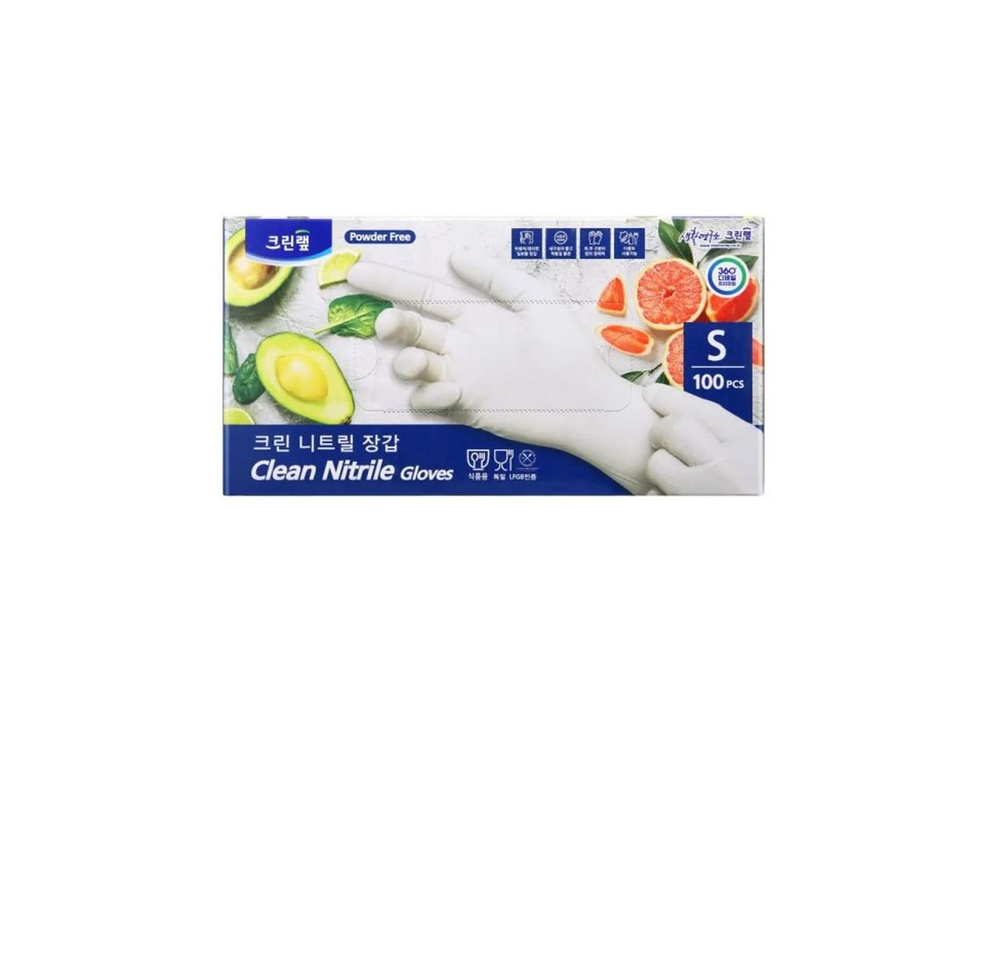 Прочные тонкие перчатки Clean Wrap Clean Nitrile Gloves из нитрила без внутреннего покрытия (неопудренные, #1