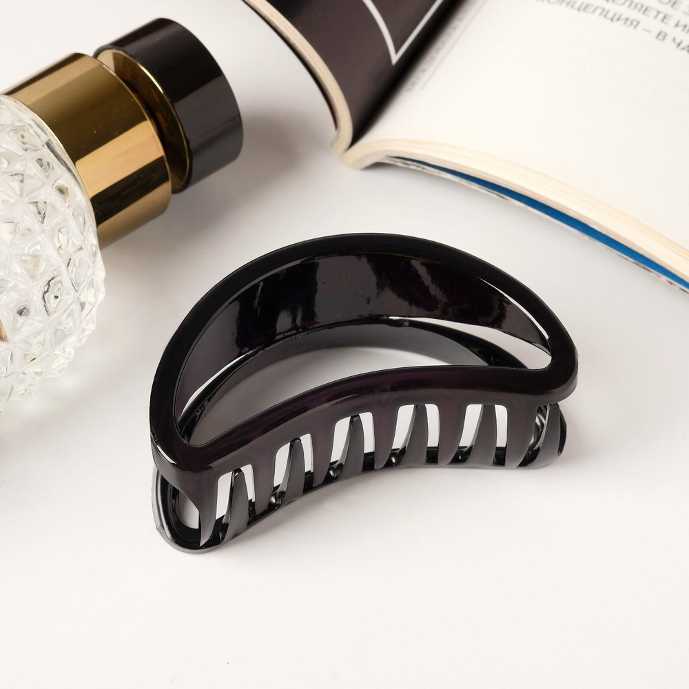 Краб для волос / заколка 6.5х3 см (Чёрный) - купить с доставкой по ...