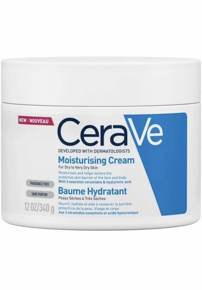 CeraVe Moisturizing Cream - Увлажняющий крем для ухода 340гр - купить с ...