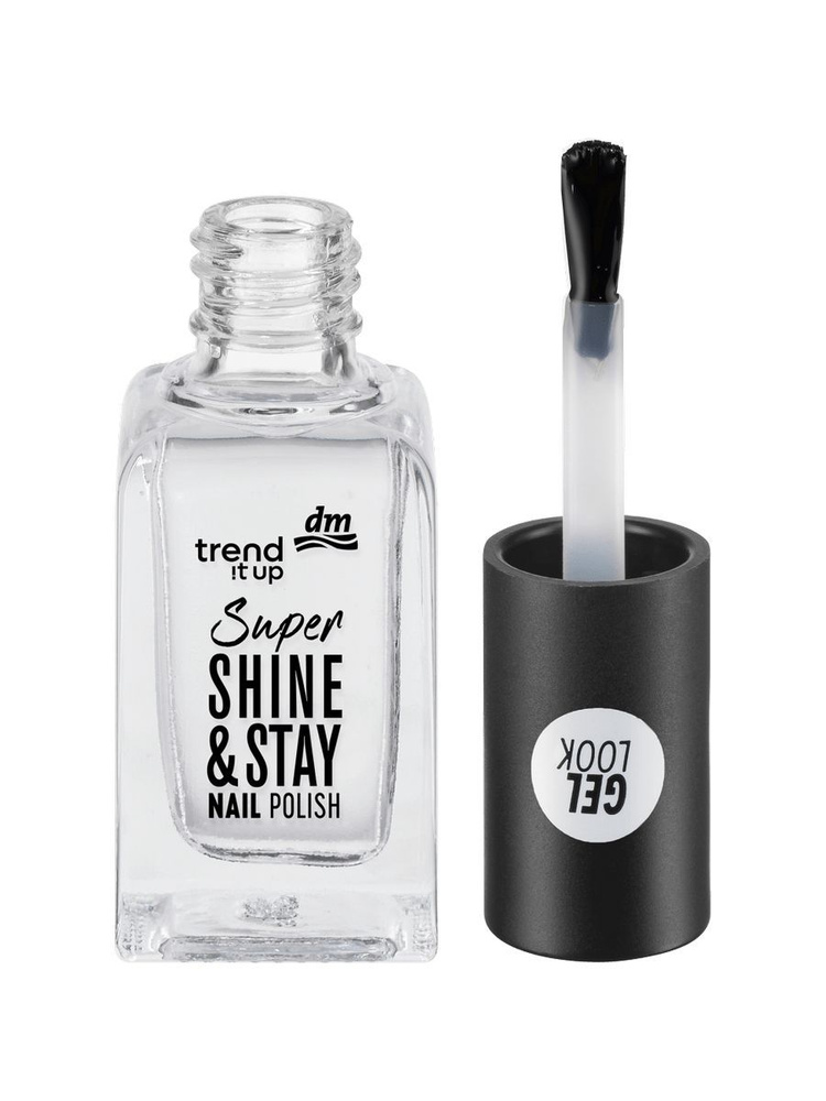 Лак для ногтей trend !t up Nagellack Super Shine & Stay 700 Transparent #1