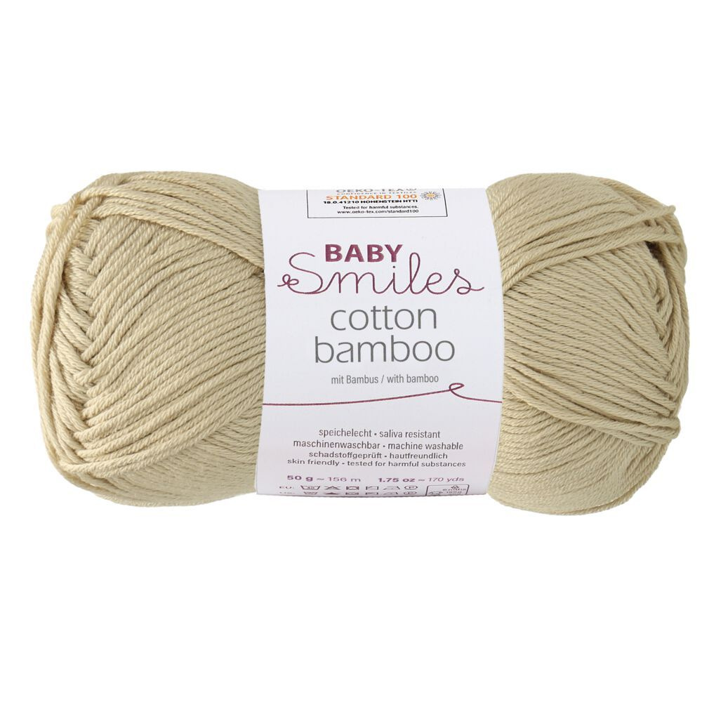 Пряжа для вязания Schachenmayr Baby Smiles Cotton Bamboo (01003 Sand) 1 моток 50г/155м  #1