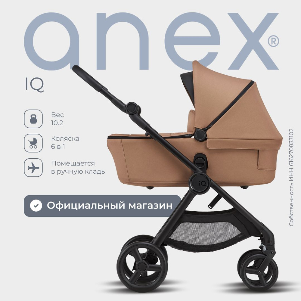 Коляска 2 в 1 Anex IQ Basic Sienna