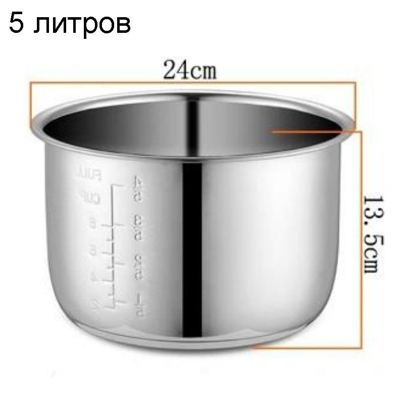 Внутренняя чаша электрической скороварки изготовлена из нержавеющей ...