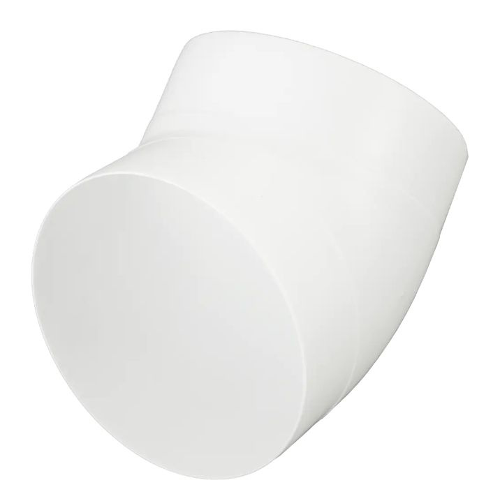 Колено для круглых воздуховодов Equation D125 мм 45 градусов пластик ...