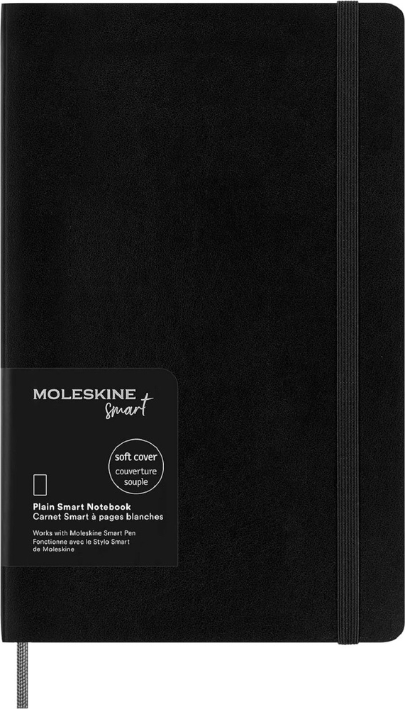 Блокнот без разметки Moleskine SMART NOTEBOOK 130Х210, SMNQP618, 176 стр., мягкая обложка черный  #1