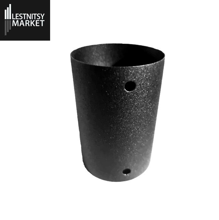 Соединитель для деревянных и пластиковых круглых поручней д. - 49/50 мм. цвет "Черный "Муар"  #1