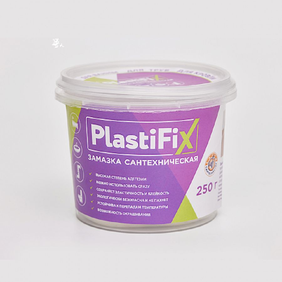 Замазка сантехническая PlastiFix 250 г #1