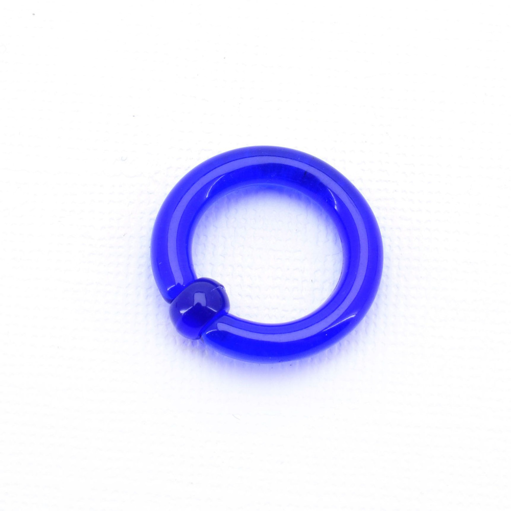 Кольцо 4 мм. Акрил. ARNGT6, тёмно-синий прозрачный #1