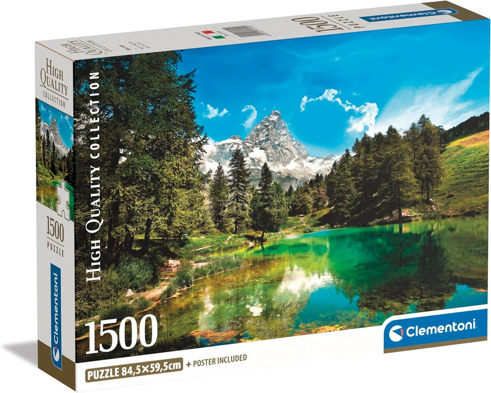 Пазл для взрослых Clementoni 1500 деталей, элементов: Голубое озеро #1