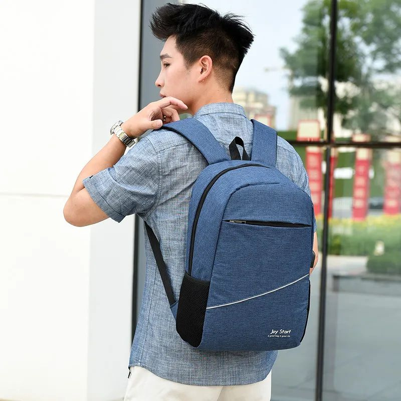 Рюкзак унисекс Синий (мужской-женский) стильный, современный, городской ...