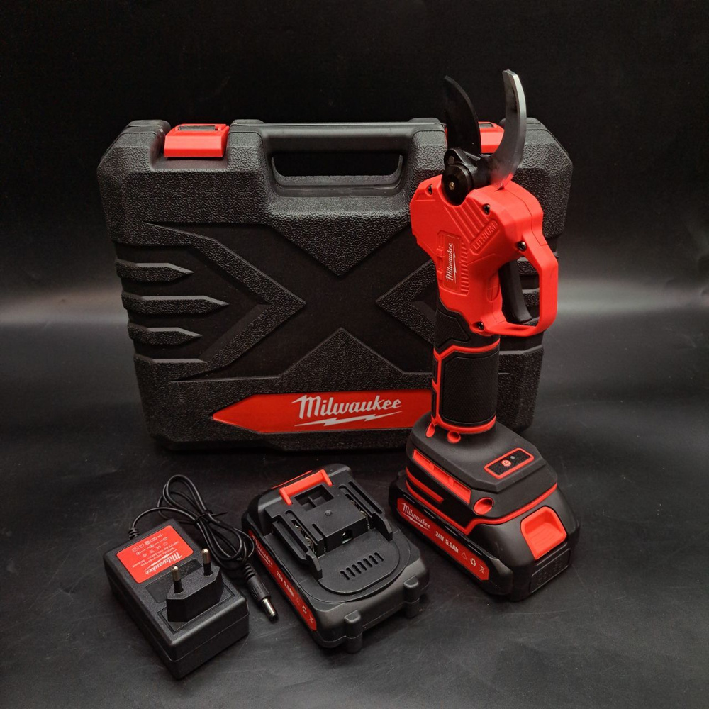 Секатор садовый аккумуляторный 24 v/Электро секатор на аккумуляторе для ...