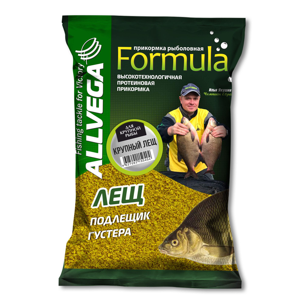 Прикормка для рыбалки ALLVEGA "Formula Big Bream" 0,9кг (КРУПНЫЙ ЛЕЩ), 1 штука  #1